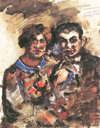 Porträtstudie von Erich Goeritz und seiner Frau